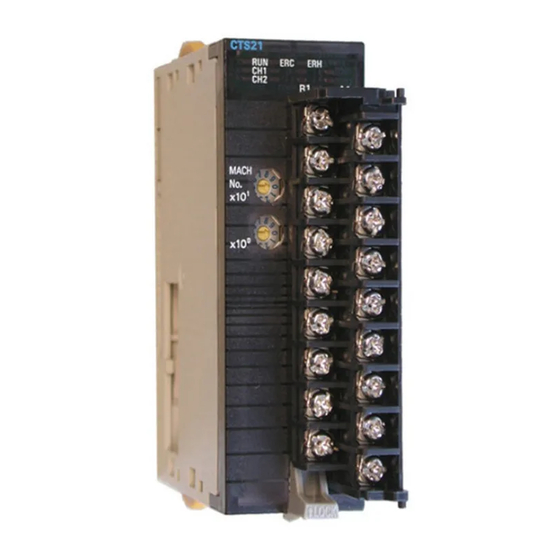 Omron CJ1W-CTS21-E Instruction Sheet