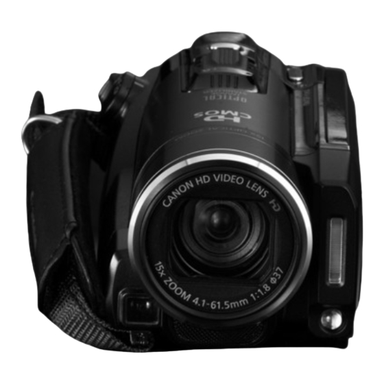 Canon VIXIA HF20 Instruction Manual