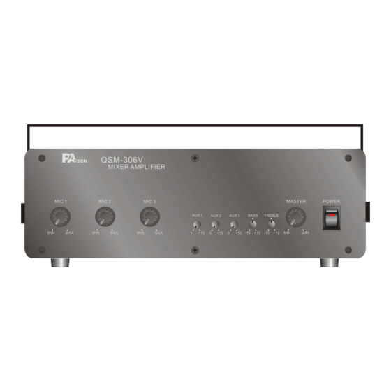 PA Tech QSM-306V User Manual