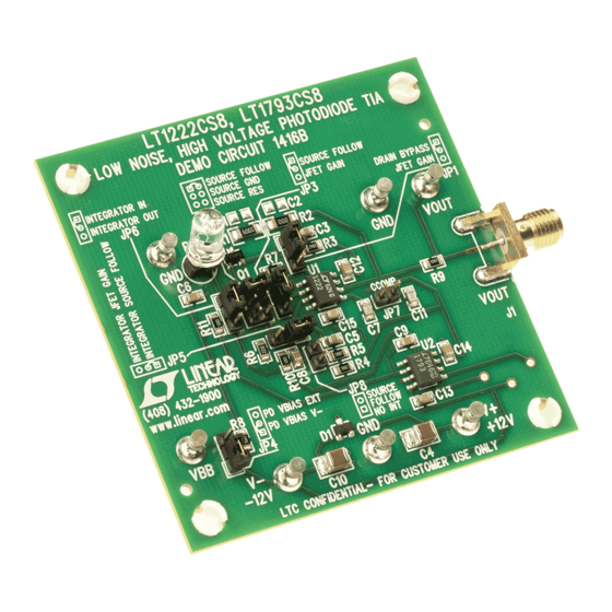 Analog Devices LT1222 Demo Manual