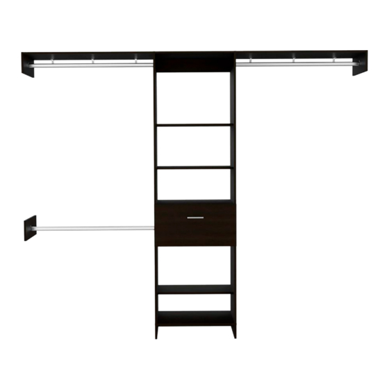 TUHOME Furniture Manchester 250 Closet System Assembly Instructions Manual