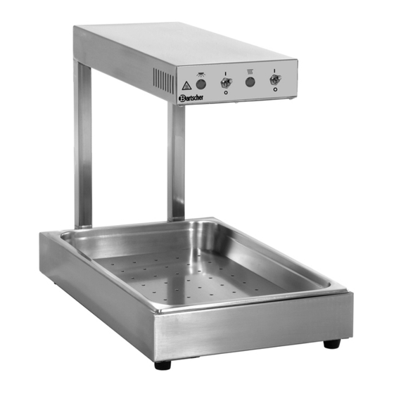 User Manuals: Bartscher A114.001 Food Warmer