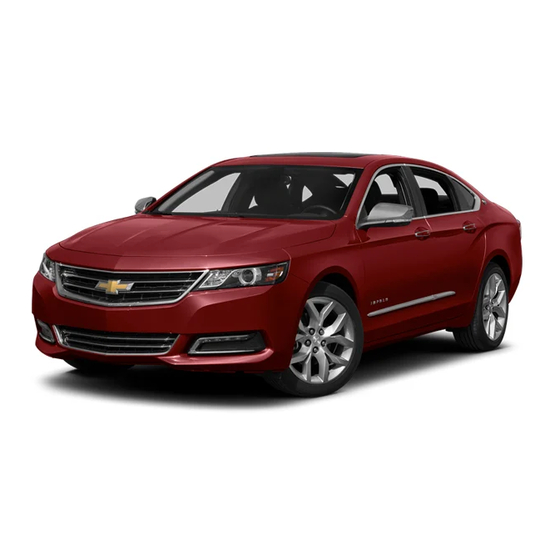 Chevrolet Impala 2014 Manual