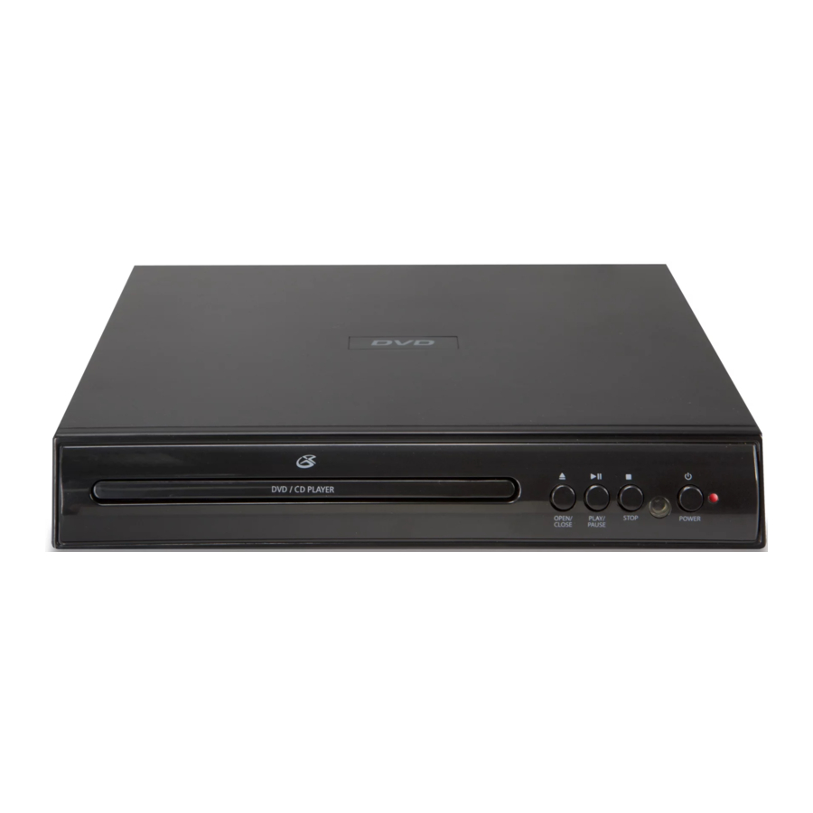 GPX D200B - DVD Player Quick Start Guide