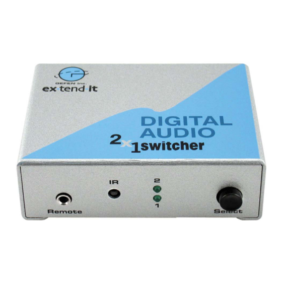 Gefen Digital Audio Switcher User Manual