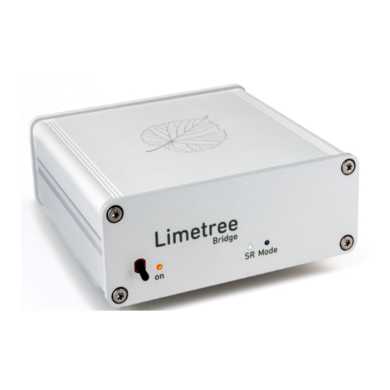 Lindemann Limetree Bridge Manual