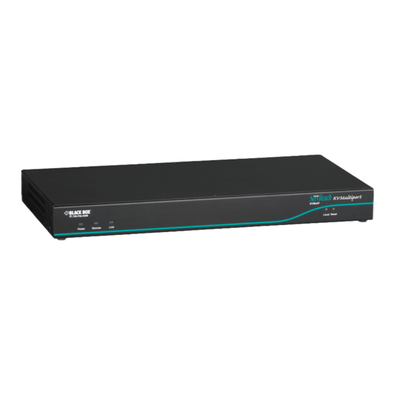 Black Box ServReach KVMultiport KVMoIP Manual
