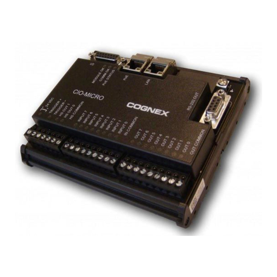 Cognex In-Sight CIO-MICRO Manual