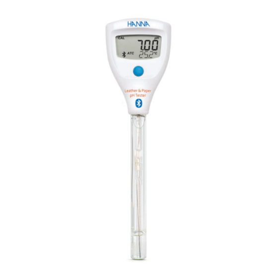 Hanna Instruments HALO2 HI9810442 Instruction Manual