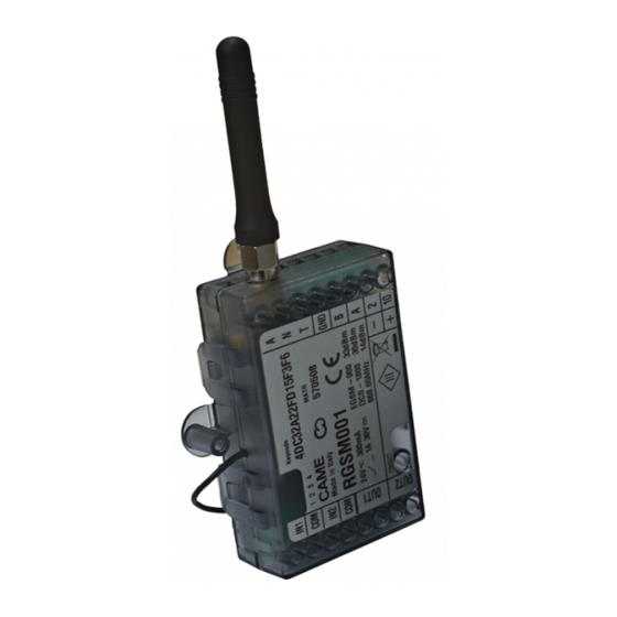 CAME 806SA-0010 Installation Instructions Manual