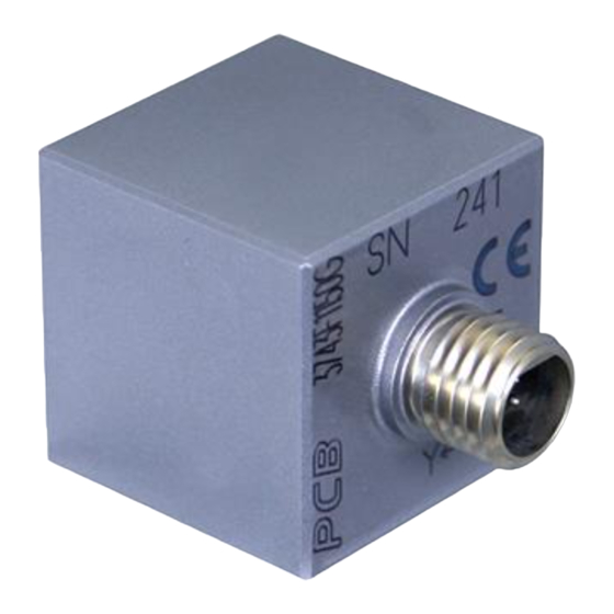 User Manuals: PCB Piezotronics 3743F1130G Accelerometer