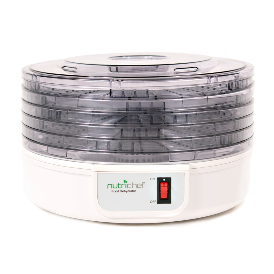 NutriChef PKFD12 Food Dehydrator Manual ManualsLib