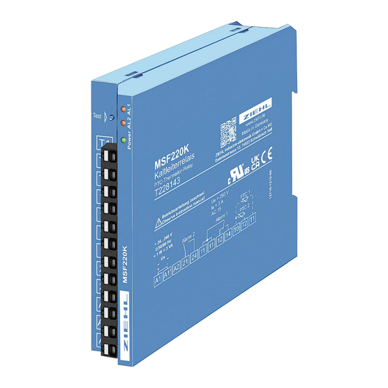 ZIEHL MSF220K Operating Instructions Manual