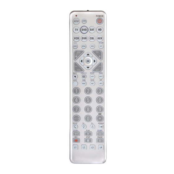Universal Remote Control ZC800 Owner's Manual