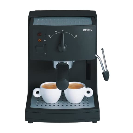 Krups Espresso Novo 2300 Plus User Manual