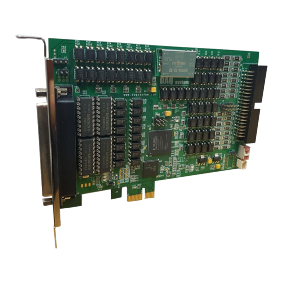 DAQ system PCIe-DIO6400 Digital I/O Manuals