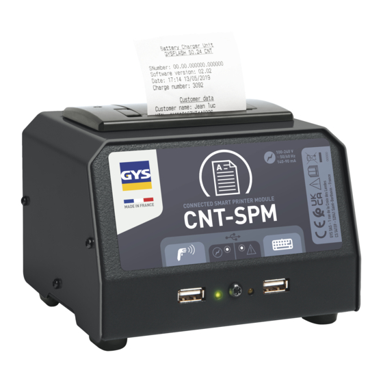 GYS SPM 026919 Smart Printer Module Manuals