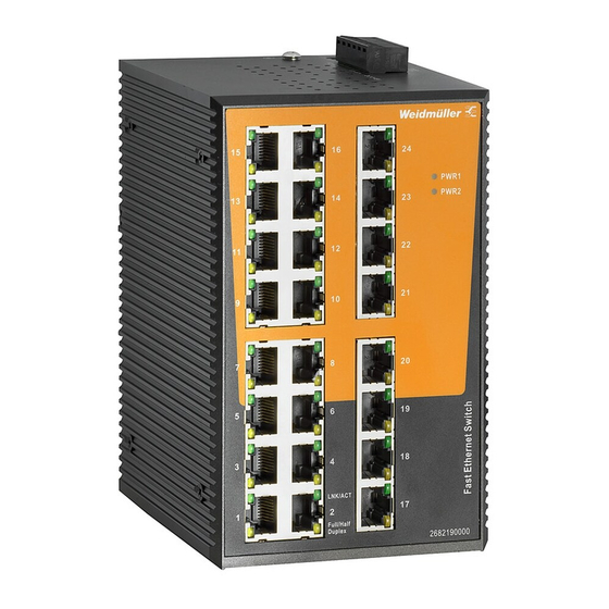 Weidmüller IE-SW-EL24-24TX Hardware Installation Manual