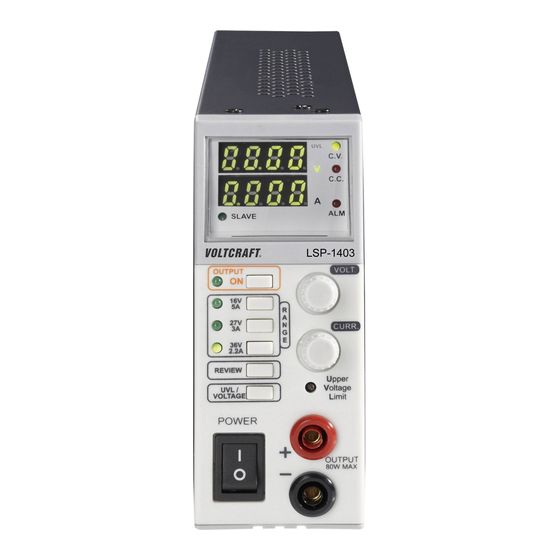 VOLTCRAFT LSP-1403 Manuals
