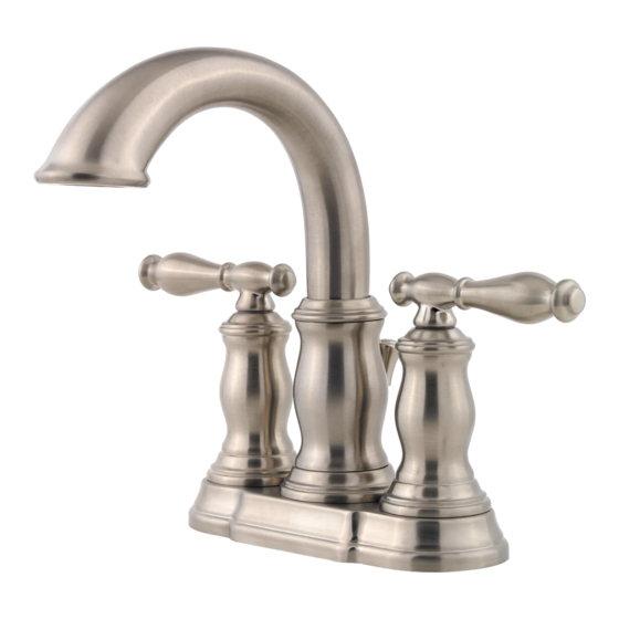 Pfister HANOVER F-043-TM Quick Installation Manual