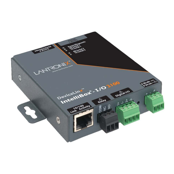 Lantronix I/O 2100 Device Server Manuals