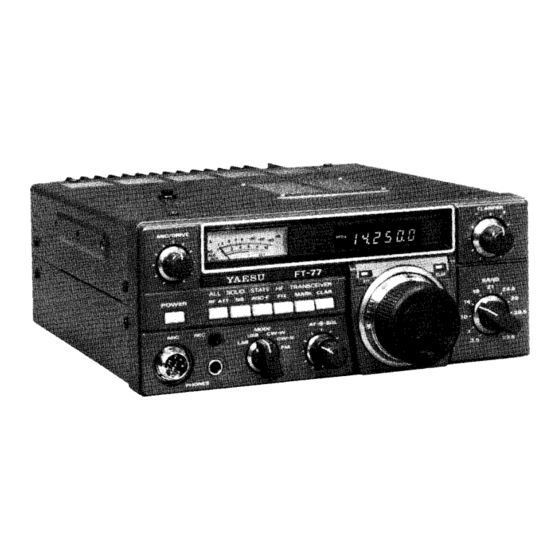 Yaesu FT-77 Operating Manual