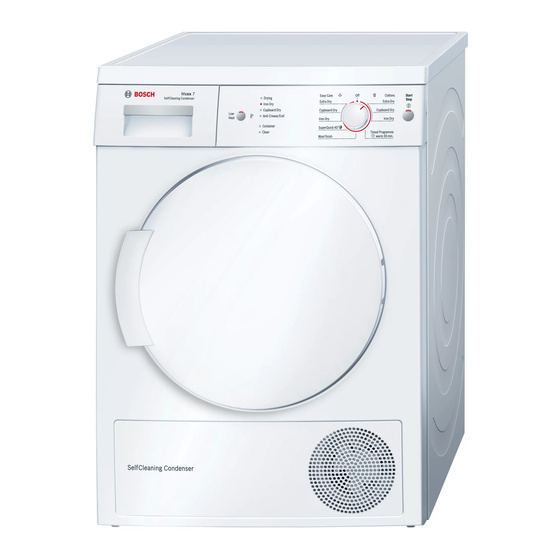 Bosch WTW84161GB Operating And Installation Instructions