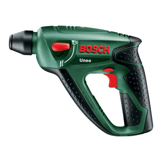 Bosch UNEO Original Instruction