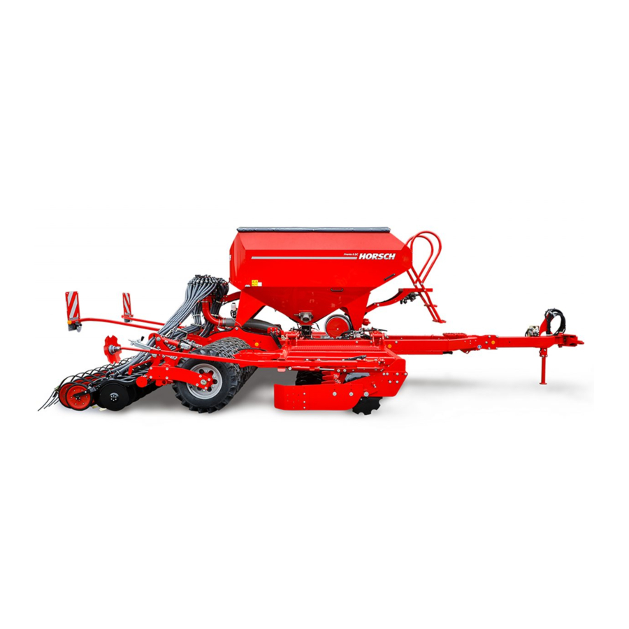 horsch Pronto 3 - 6 DC Operating Instructions Manual