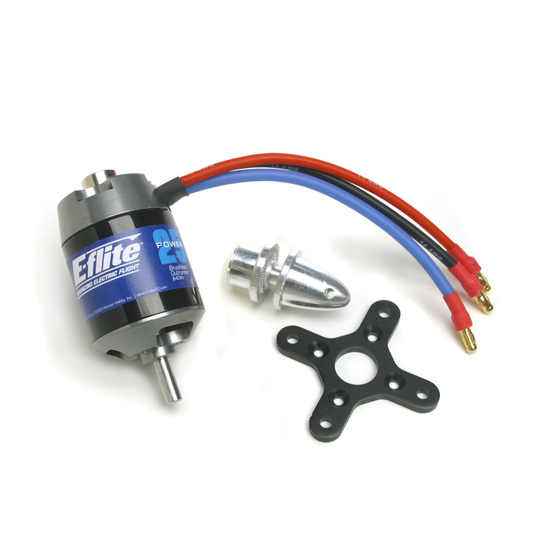 E-FLITE Power 25 Brushless Outrunner Instructions