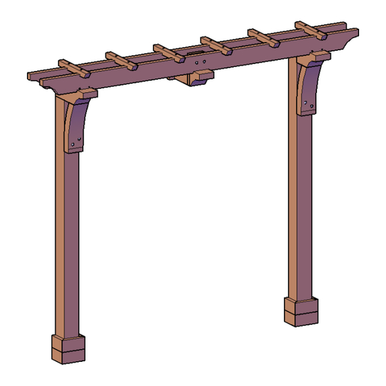 Forever Redwood THE GARAGE ARBOR KITS Assembly Instructions Manual