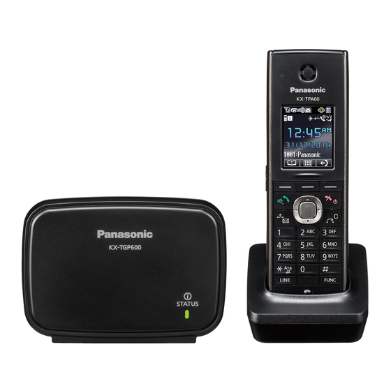 Panasonic KX-TPA60 Quick User Manual