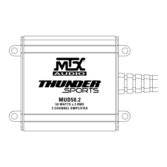 MTX THuNDer SPORTS MUD50.2 Manuals