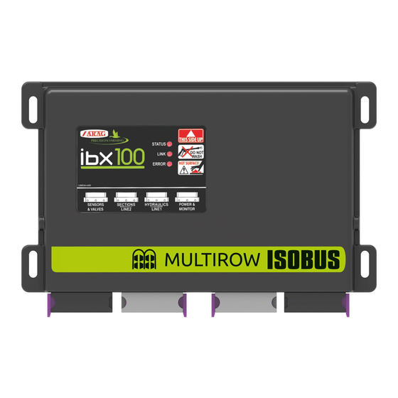 ARAG IBX100 Installation - Use - Maintenance