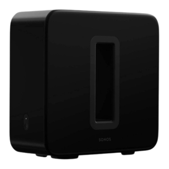 Sonos SUB Quick Start Manual