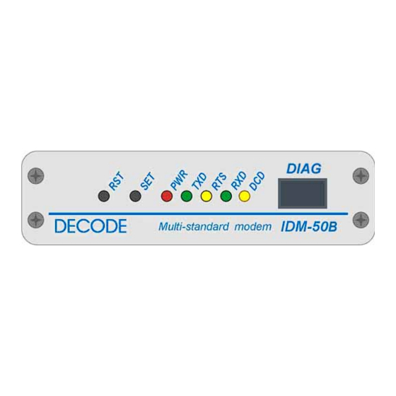 DECODE IDM 50B User Manual