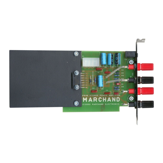 Marchand Electronics PM48 Manual