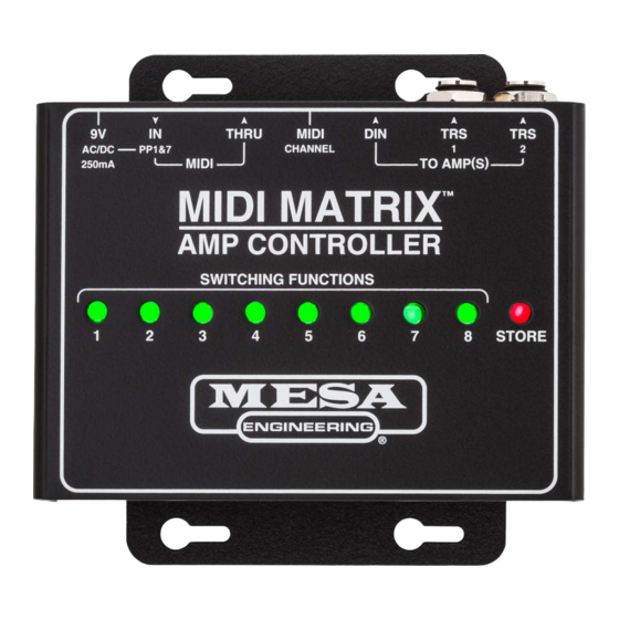 MESA ENGINEERING MIDI MATRIX Manuals