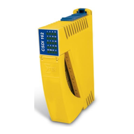 SIGMATEK CSDI 162 Manual