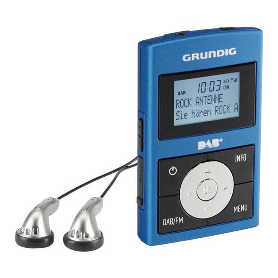 Grundig Micro 75 DAB+ Manual