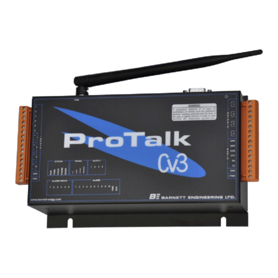 Barnett Engineering ProTalk Cv3 Installation & Operation Manual