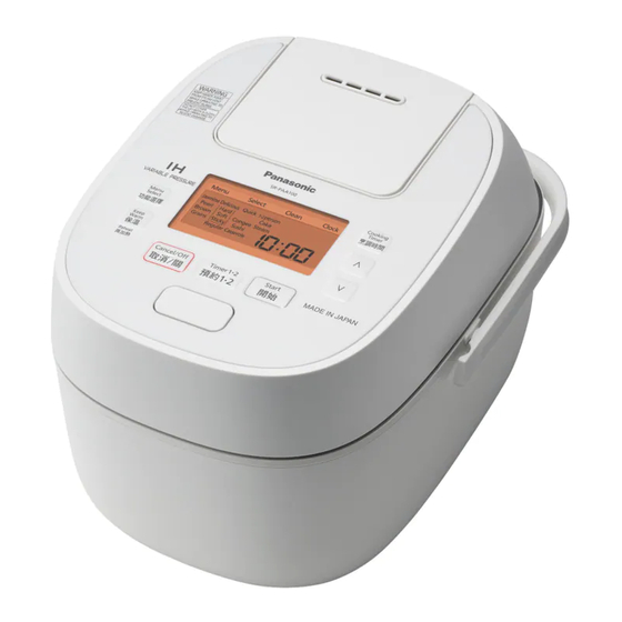 Panasonic SR-PAA180 Operating Instructions Manual