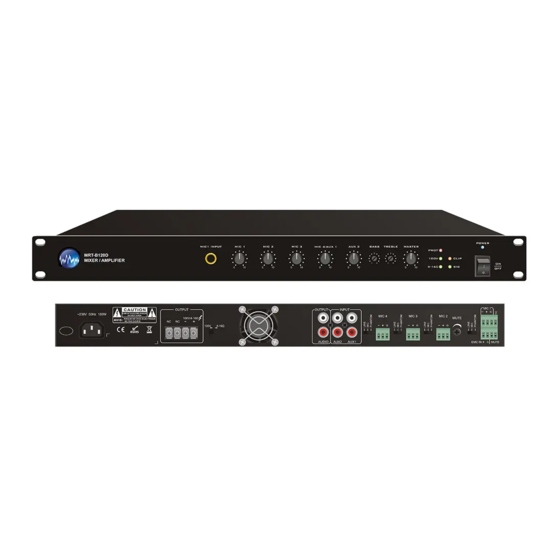 MIXHITS AUDIO MRT-B120D Operation Manual