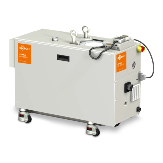 User Manuals: BUSCH DS 1800 A Screw Vacuum Pump