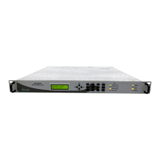 Radyne DM240XR Installation And Operation Manual