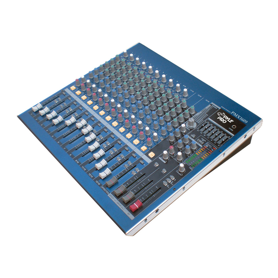 Pyle Pro PMX-1609 Owner's Manual
