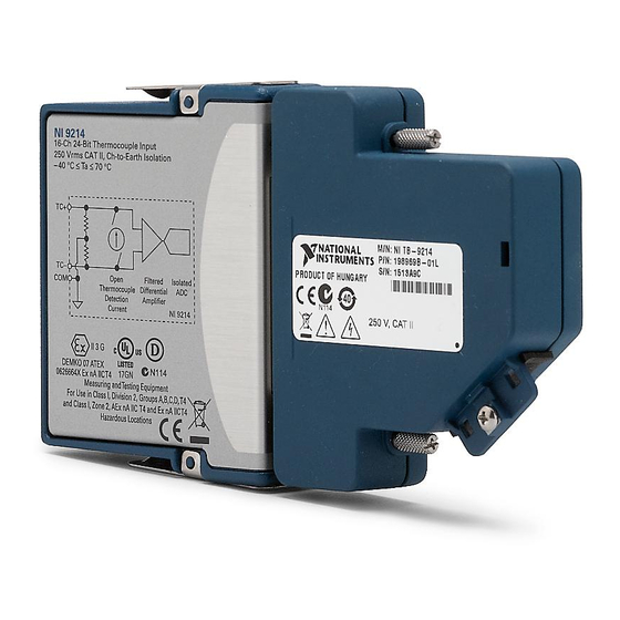 National Instruments NI 9214 Operating Instructions And Specifications