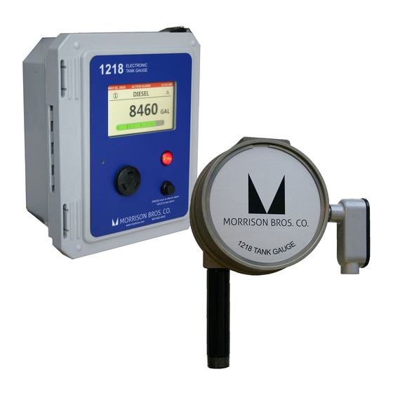 Morrison Bros. co. MOXA 1218C Installation, Operation And Maintenance Instructions