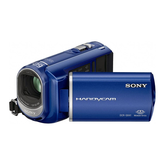 Sony DCR-SX40/L - Palm-sized Camcorder W/ 60x Optical Zoom Guide Pratique