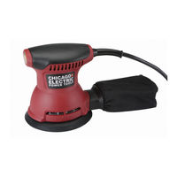 Chicago Electric Random Orbital Palm Sander Set Up And Operating Instructions Manual